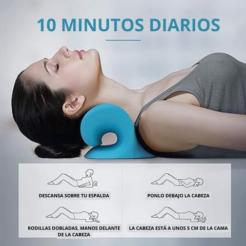 Estirador de cuello para aliviar el dolor