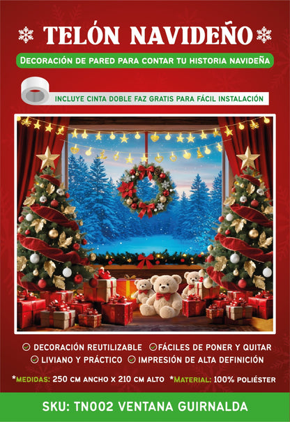 Black Friday Telón Navideño Decorativo