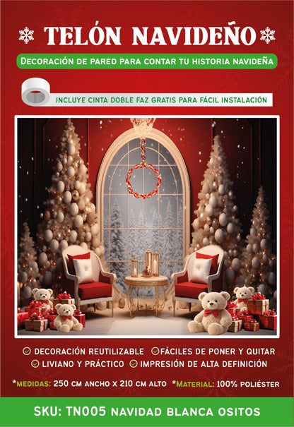 Black Friday Telón Navideño Decorativo