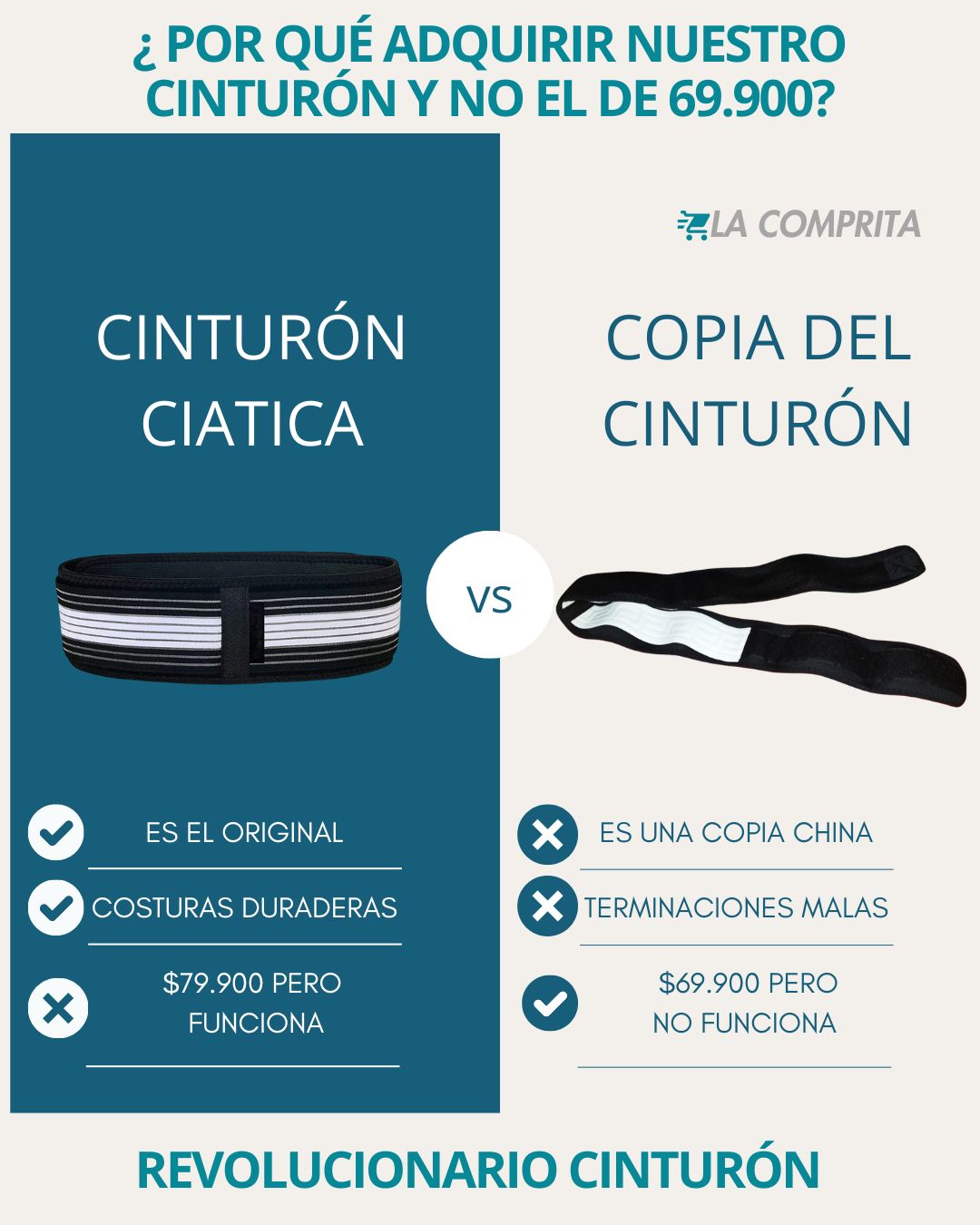 Cinturón Alivia Ciática y Lumbalgia