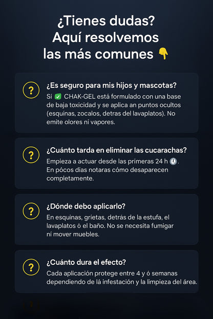 Chak - Gel veneno para cucarachas