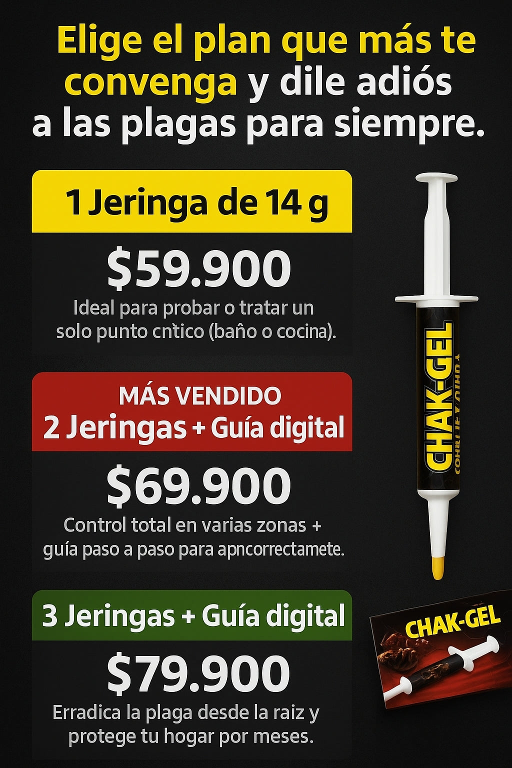 Chak - Gel veneno para cucarachas