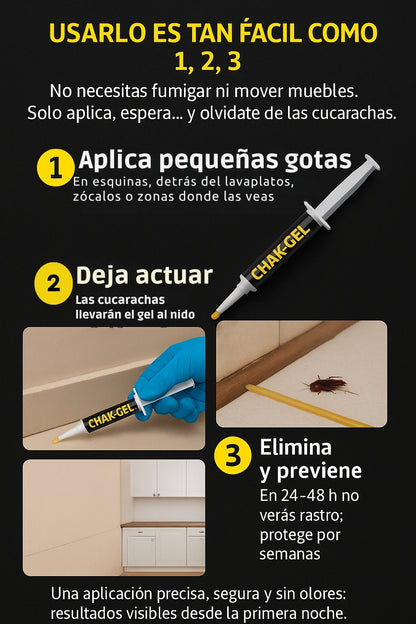 Chak - Gel veneno para cucarachas