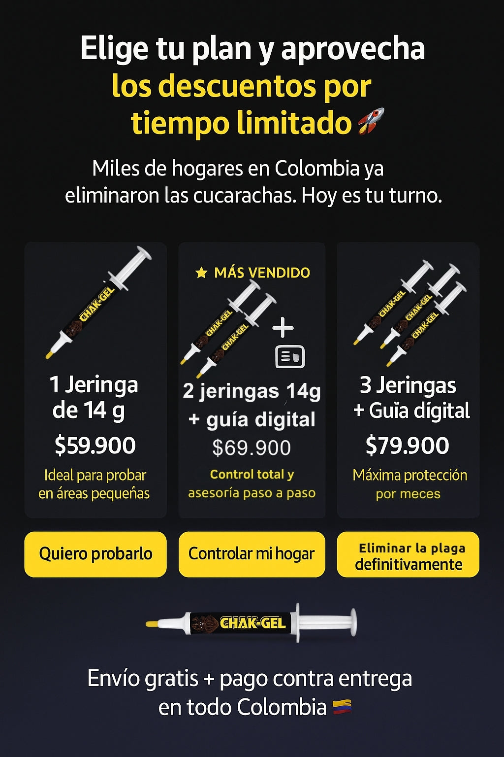Chak - Gel veneno para cucarachas