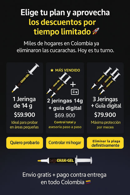 Chak - Gel veneno para cucarachas